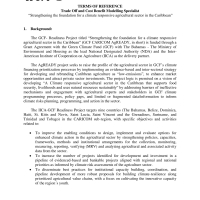 Terms of Reference Tradeoff Consultant